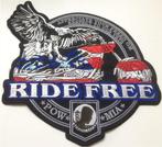 Ride Free stoffen opstrijk patch embleem #1, Motoren, Accessoires | Stickers