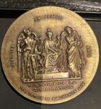 Antieke Bronzen Medaille - Cercle du Bibliophile Filosofie H, Ophalen of Verzenden