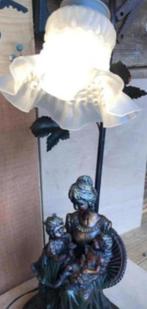 Schemerlamp Art Nouveau - jaren 60 - 57 cm hoog, Art Nouveau, Gebruikt, Glas, 50 tot 75 cm