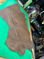 Bruin patina-vintage halve huid 1.4 mm dik stug lap A-487, Bruin, Leer of Kunstleer, Ophalen of Verzenden, Zo goed als nieuw