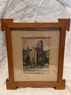 Gesigneerde Litho Rotterdam Grote Markt, Antiek en Kunst, Ophalen of Verzenden