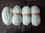 4 bollen gebroken wit - 100gr - JULIA - Zeeman, Hobby en Vrije tijd, Breien en Haken, Ophalen of Verzenden, Nieuw, Breien of Haken