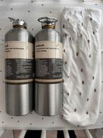 2x Bedkruik Aluminium met Verchroomde Sluiting, Gebruikt, Overige typen, Ophalen of Verzenden, Hema