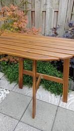 !! 🤎 Ikea Askholmen (bistro/balkon) Klaptafel 🖤 !!, Tuin en Terras, Ophalen, Rond, Zo goed als nieuw, Hout