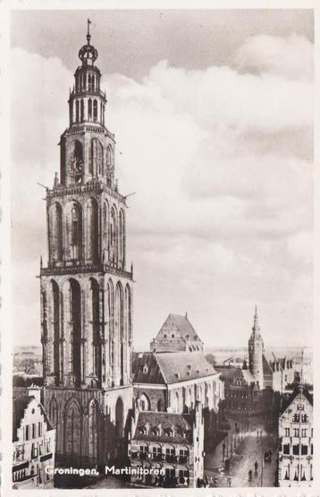 16812 Groningen Martinitoren gelopen met zegel 1956 beschikbaar voor biedingen
