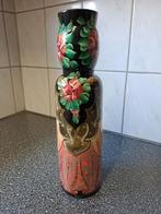 Vintage Russische matroesjka fles hout., Antiek en Kunst, Ophalen of Verzenden