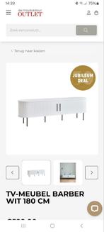 Nieuw!!  Tv meubel Barber wit, Huis en Inrichting, Ophalen, Nieuw