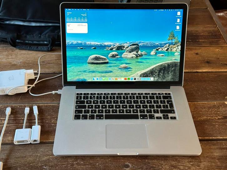 MacBook Pro 15” Retina, 16GB/500GB, Seqoia, NIEUWE batterij, Computers en Software, Apple Macbooks, Zo goed als nieuw, MacBook Pro