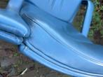 2x Artifort F140 Geoffrey Harcourt Fauteuil Blauwgrijs leer, Huis en Inrichting, Fauteuils, Ophalen, Gebruikt, 75 tot 100 cm, 50 tot 75 cm