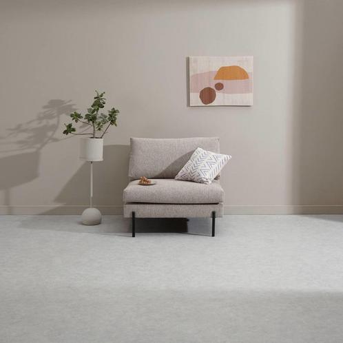 Taupe bankje NOUS living Lund, Huis en Inrichting, Banken | Bankstellen, Zo goed als nieuw, Rechte bank, Tweepersoons, Minder dan 150 cm