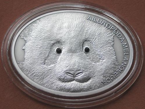 Fascinating Wildlife Panda Fiji 2013 Zilver Proof Zeldzaam, Postzegels en Munten, Munten | Oceanië, Losse munt, Zilver, Verzenden