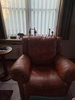 relaxzetel cognac, Ophalen, Minder dan 50 cm, Zo goed als nieuw, Leer