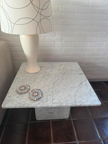 Luxe Marmeren Bijzettafels – Set van 2 beschikbaar voor biedingen