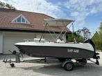 Mooie Elan 15SC met vrijwel nieuwe Mercury 60 pk en Pega tra, Watersport en Boten, Vis- en Consoleboten, Ophalen, Gebruikt, 3 tot 6 meter