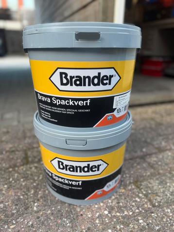 Brander Brava Spackverf nieuw 10 l wit 10 l 9010 beschikbaar voor biedingen