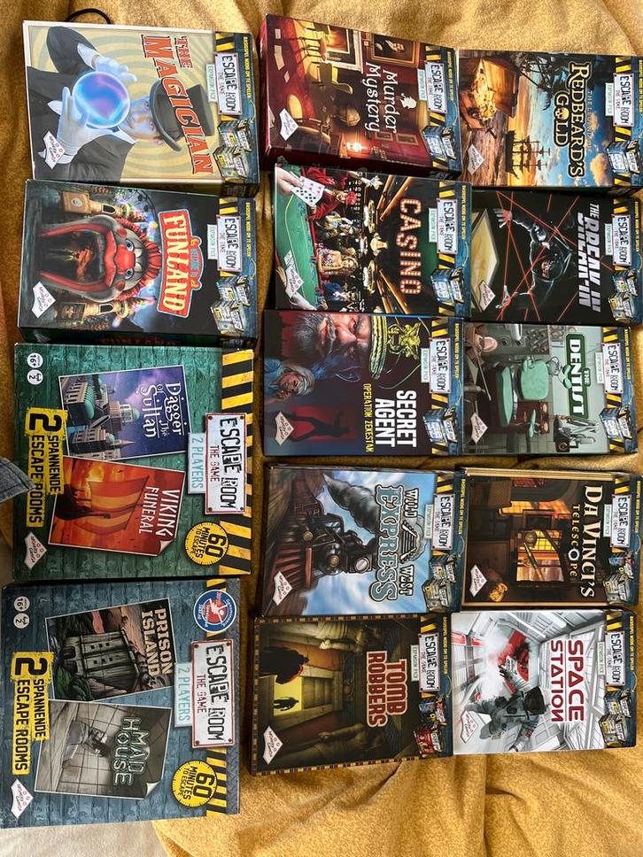 Escape Room The Game - Uitbreidingen, Hobby en Vrije tijd, Gezelschapsspellen | Bordspellen, Gebruikt, Een of twee spelers, Ophalen of Verzenden