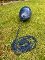Blauwe Fender met Touw, Watersport en Boten, Ophalen of Verzenden, Gebruikt, Lijn of Blok