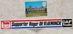 Vintage Bumpersticker Supporter Roger De Vlaeminck, Ophalen of Verzenden, Zo goed als nieuw, Overige sporten, Poster, Plaatje of Sticker