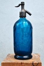 Blauwe sifon soda fles, Antiek en Kunst, Ophalen of Verzenden