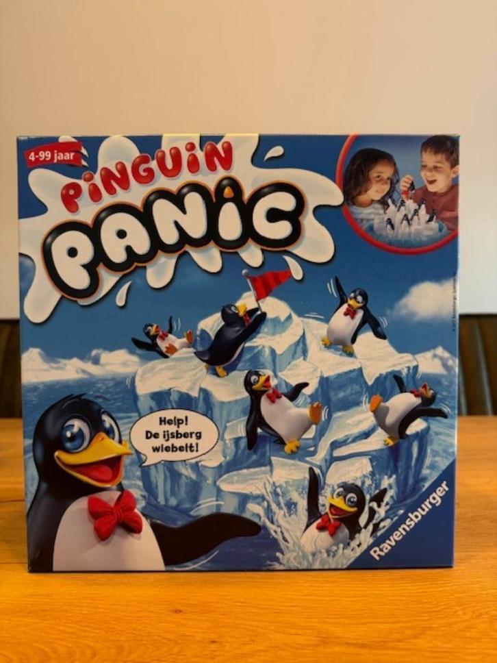 Panic Penguin – Ravensburger, Hobby en Vrije tijd, Gezelschapsspellen | Bordspellen, Zo goed als nieuw, Drie of vier spelers, Vijf spelers of meer