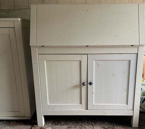 Hemnes IKEA secretaire bureau met opzetkast zsm ophalen, Huis en Inrichting, Kasten | Secretaires, Gebruikt, Ophalen