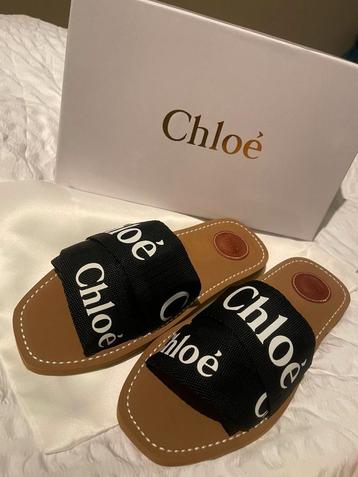 NIEUW! Chloé Slippers Woody Black (hermes,dior,burberry) beschikbaar voor biedingen