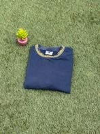 Daily Paper T-shirt - Navy met geel logo detail - Maat L, Maat 52/54 (L), Geel, Ophalen of Verzenden, Zo goed als nieuw