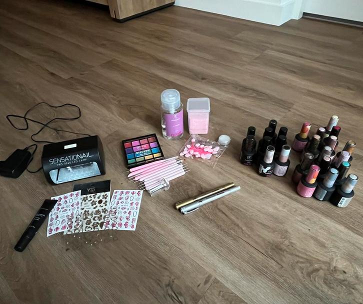 Pink Gellac nagelset, Sieraden, Tassen en Uiterlijk, Uiterlijk | Cosmetica en Make-up, Zo goed als nieuw, Handen en Nagels, Overige kleuren