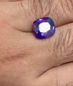 8,89 karaat saffier (Kashmir) GIA certificaat, Verzenden, Zo goed als nieuw