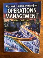 Operations Management, Nigel Slack 9th Edition, Boeken, Studieboeken en Cursussen, Ophalen of Verzenden, Nigel Slack, Gamma, WO