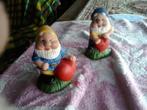 Kabouters : Kabouterbeeldjes , 2 x, Antiek en Kunst, Kunst | Beelden en Houtsnijwerken, Verzenden