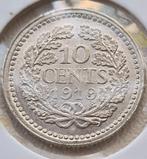 mooie 10 cent 1919, Postzegels en Munten, Munten | Nederland, Zilver, Ophalen of Verzenden, 10 cent, Koningin Wilhelmina