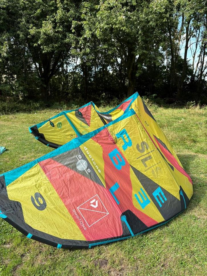 Diverse Duotone gear 2022/2023/2024 zie beschrijving, Watersport en Boten, Kitesurfen, Zo goed als nieuw, Kite, 9 m², Geen board
