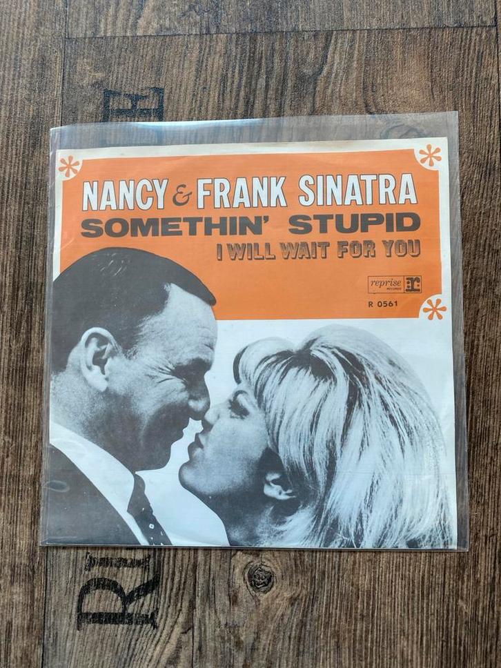 Nancy & Frank Sinatra - Somethin' Stupid Vinyl, Cd's en Dvd's, Vinyl Singles, Gebruikt, Pop, Ophalen of Verzenden