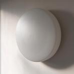 Grote Staff Leuchten discus rond wit opaal glas jaren 60 70, Huis en Inrichting, Disc, Glas, Vintage, Wandlamp