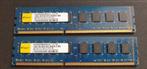 2 keer - 4GB 2Rx8 PC3-10600U-9-10-B0 Elixir, Computers en Software, RAM geheugen, Gebruikt, DDR3, Ophalen of Verzenden, Desktop