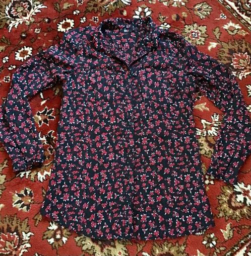 Lange bloemetjes blouse M, Kleding | Dames, Blouses en Tunieken, Zo goed als nieuw, Maat 38/40 (M), Ophalen of Verzenden