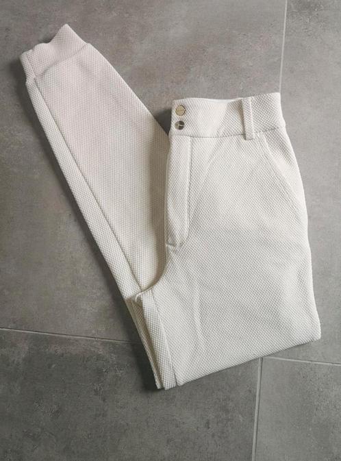 VANILIA structuur pantalon ZGAN maat 34, Kleding | Dames, Broeken en Pantalons, Zo goed als nieuw, Maat 34 (XS) of kleiner, Wit