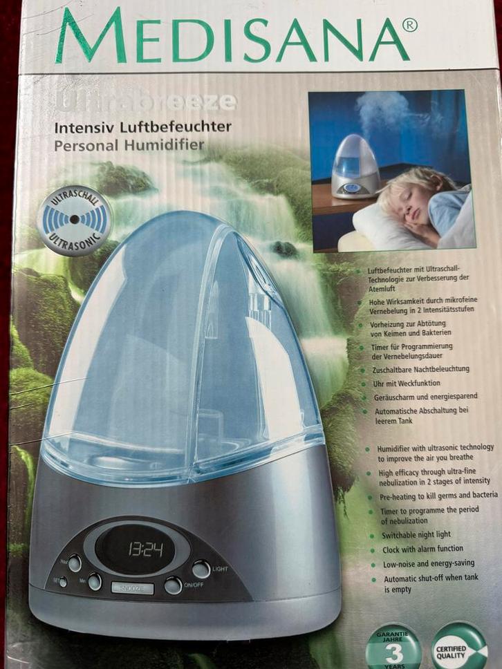 Medisana Ultrabreeze - Nieuw in doos!, Witgoed en Apparatuur, Luchtbehandelingsapparatuur, Nieuw, Luchtbevochtiger, Ophalen of Verzenden