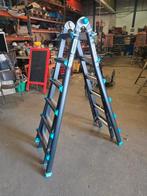 Vouwladder 4x6 treden – bijna nieuw, stevig en veelzijdig, Doe-het-zelf en Verbouw, Ladders en Trappen, Ophalen, Zo goed als nieuw