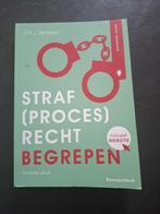 Straf(proces)recht begrepen Rechtsgeleerdheid jaar 1 boeken, Boeken, Boomjuridisch, Ophalen of Verzenden, Beta, WO