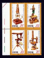 Duitsland, DDR, Optica, Mi. 2534-2537 in blok, postfris, Verzenden, DDR, Postfris