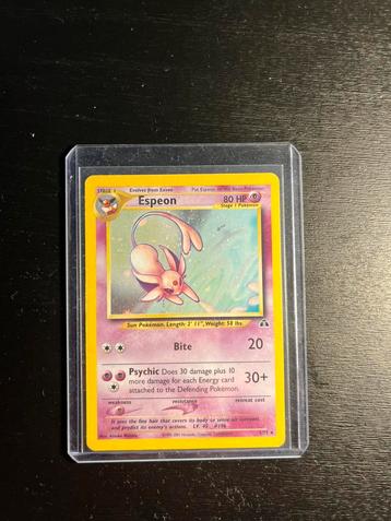 Holo espeon neo discovery pokemon kaart beschikbaar voor biedingen