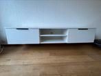 TV meubel wit hoogglans, Huis en Inrichting, Ophalen, 150 tot 200 cm, Zo goed als nieuw, Minder dan 100 cm