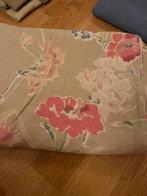 Gratis! Eenpersoons dekbedovertrek, beige met roze bloemen, Eenpersoons, Dekbedovertrek, Ophalen of Verzenden, Zo goed als nieuw