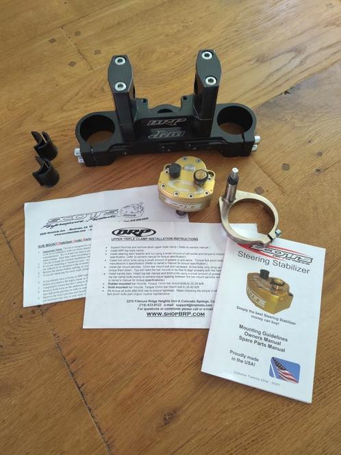 Scotts stuurdemper met aluminium triple clamp voor DRZ400, Motoren, Onderdelen | Suzuki, Gebruikt, Ophalen of Verzenden