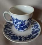 Vintage MZ Chzechoslovakia Cobalt Underglaze 6 kop&schotels, Verzenden