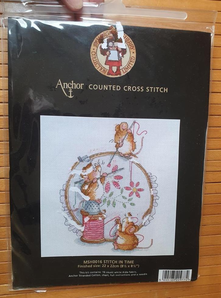 margaret sherry anchor borduur muizen borduurpakket, Hobby en Vrije tijd, Borduren en Borduurmachines, Nieuw, Borduurpakket, Handborduren