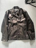 Chrome hearts PU leren jack, Kleding | Heren, Ophalen of Verzenden, Zo goed als nieuw, Zwart