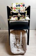 Zeer compleet! Tripp Trapp, newborn, babyset, tuigje, glider, Kinderen en Baby's, Kinderstoelen, Ophalen, Gebruikt, Meegroeistoel